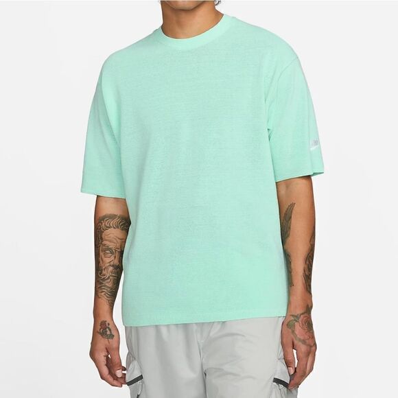 Nike NSW Tech Pack Engineered Knit Short-Sleeve Jumper Sweater Medium DV9983-034 - Picture 3 of 13